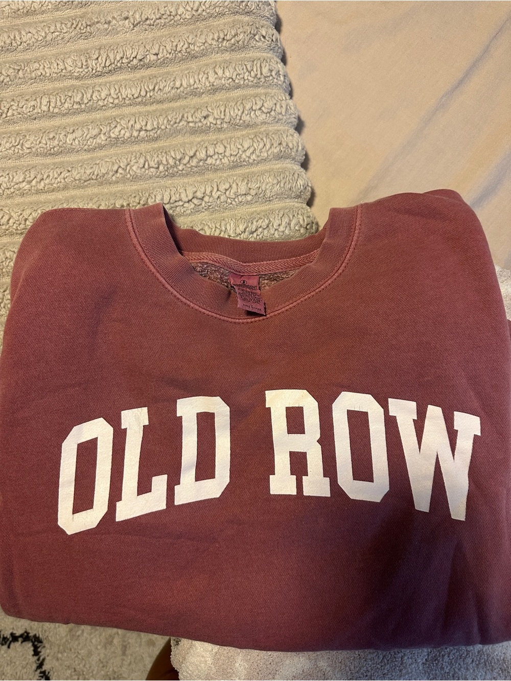 OLD ROW Women's Maroon Crewneck Sweatshirt